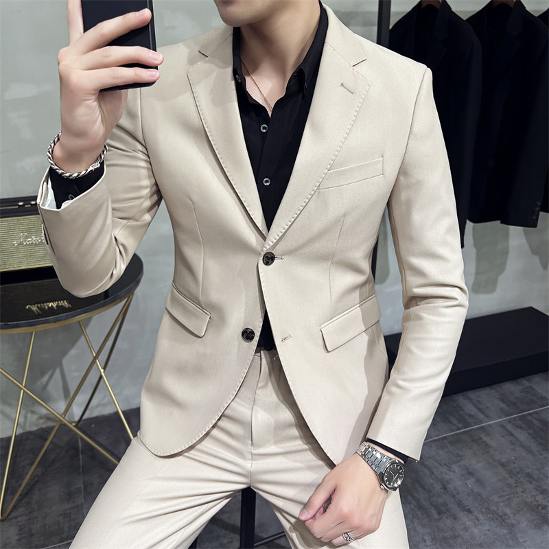 306B-2-T686-P2302025春季男士双扣意式西服套装正装西装礼服,男装西服套装,星座507A（原星座306B-2）