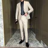 507A-T686-P2302025春季时尚男士西服西裤两件套装双扣，男装西服，星座507A（原星座306B-2）