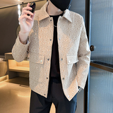 306B-2-K220-P952025秋冬男士碎花夹克痞帅青年外套时尚，男装夹克，星座507A（原星座306B-2）