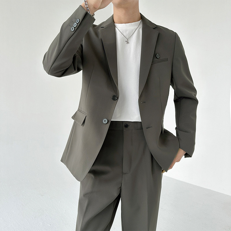306B-2-T3590-P2402025秋季新品男士帅气西服西裤两件套装痞帅,男装西服,星座507A（原星座306B-2）