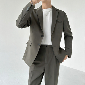 306B-2-T3590-P240 2025秋季新品男士帅气西服西裤两件套装痞帅图片