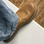 德比鞋 休闲皮鞋 男款 真皮大头棕色厚底增高宽脚通勤cleanfit工装