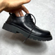 皮鞋 cleanfit德比鞋 男真皮厚底增高英伦大头高级感头层牛皮大码