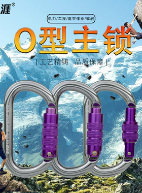 走天涯登山攀岩攀冰O型主锁