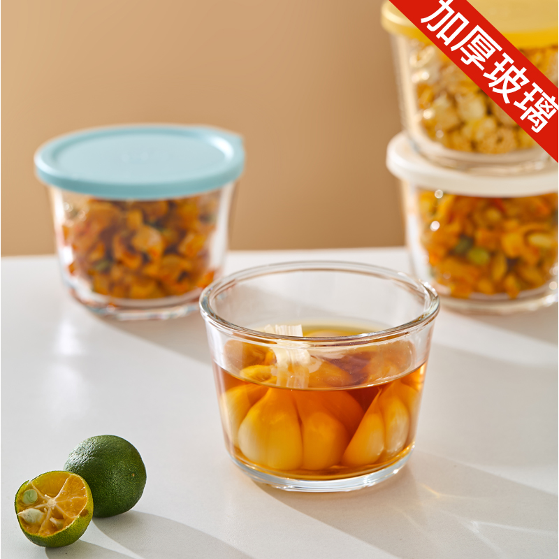 玻璃储存带盖咸菜保鲜罐