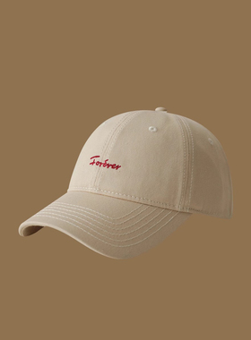 Charn Kiond 帽子设计师联名款大头围棒球帽情侣百搭软顶鸭舌帽子