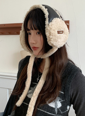 Charn Kiond 韩国毛绒耳罩女保暖防寒骑行护耳朵系带耳包防冻耳捂