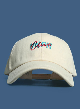 Charn Kiond日本设计师联名款 彩色刺绣字母棒球帽子女春夏鸭舌帽