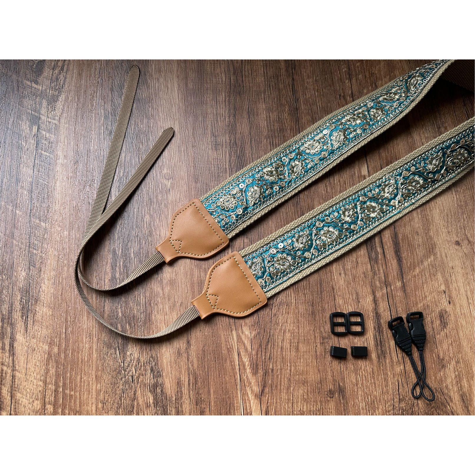 UNIKSTRAP嵌金丝复古色调相机带