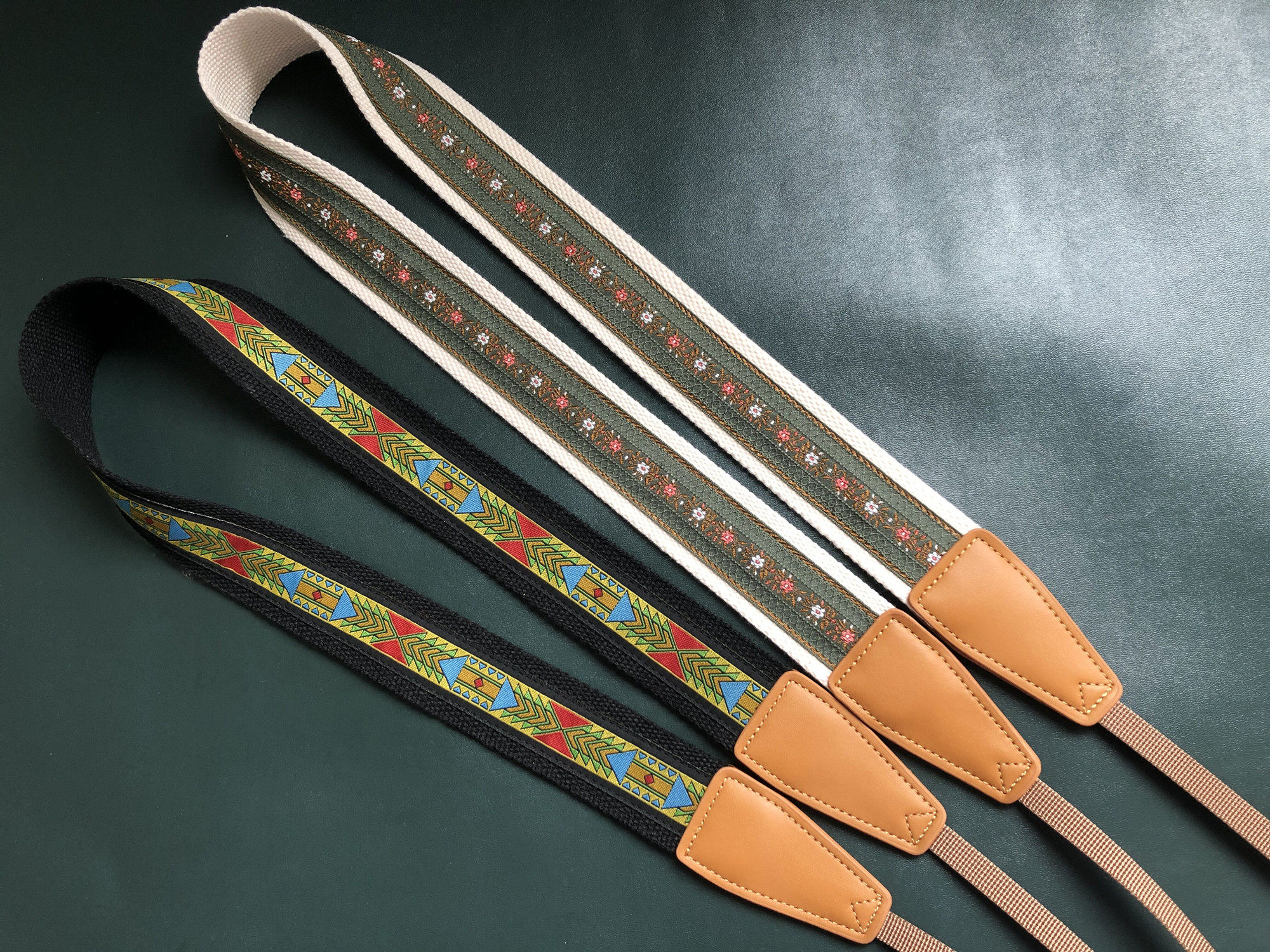 原创复古调调精致绣花相机背带单反微单拍立得通用