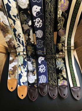 纯手工原创各个风格吉他背带 电吉他带贝斯带GUITAR STRAP