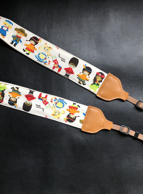 纯手工5CM加宽加海绵垫层奢华相机背带通用相机带camera strap