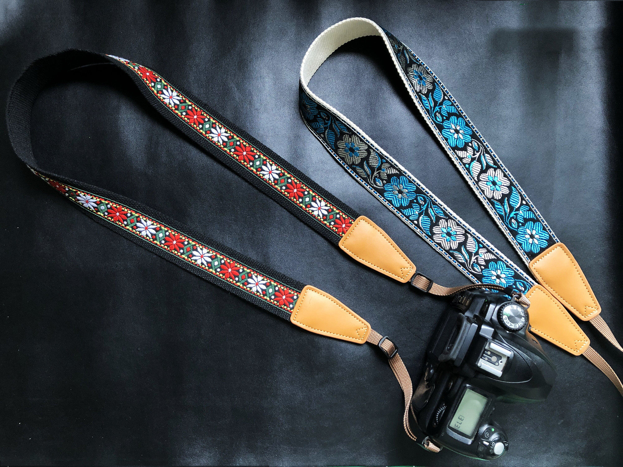 纯手工原创经典绣花相机背带微单单反等 通用相机带camera s