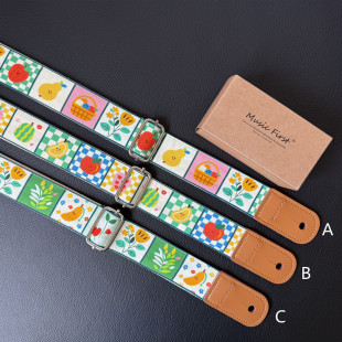 GIGFORU原创可爱水果多巴胺配色通用尤克里里背带UKULELE STRAP