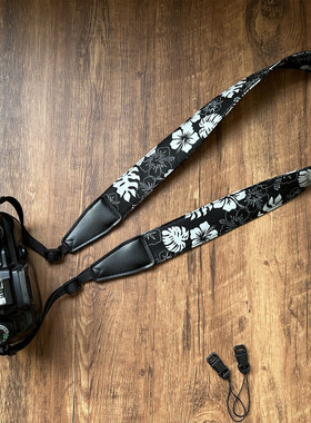 UNIKSTRAP纯手作全包裹式缝制通用相机背带斜跨相机带真皮皮头