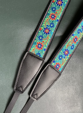 Unikstrap原创精美绣花通用可斜挎相机背带camera strap
