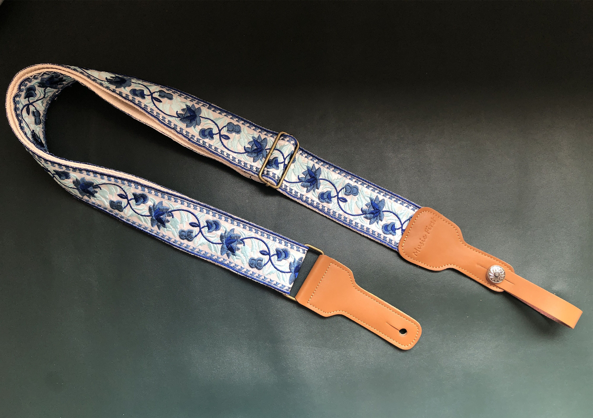 青花瓷通用民谣吉他贝斯背带