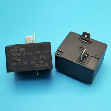 855AWP-1A-C2 热水器空调继电器 12VDC 松川 4脚30A 855AWP-1A-S2