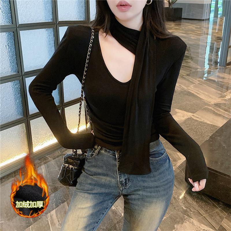 梦优莱心机高级设计感T恤