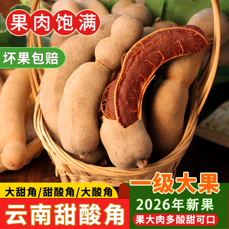 果司机酸角云南特产新鲜野生大甜角孕妇零食甜酸角酸枣糕罗望子