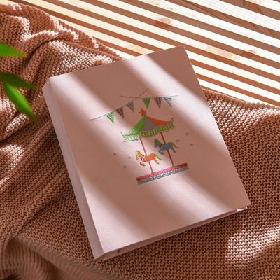 竖款刺绣插页式相册影集手机照片相册本大本520张宝宝成长纪念册