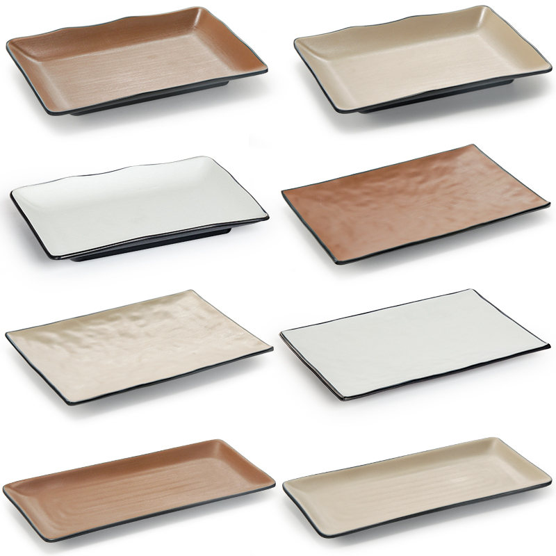 密胺日式长盘烧烤盘子火锅菜盘