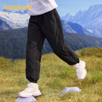 巴拉巴拉羽绒裤女童长裤防护保暖