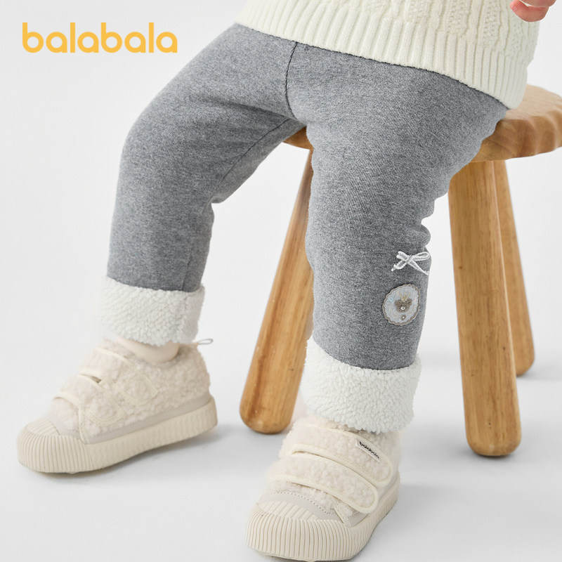 巴拉巴拉宝宝长裤女童冬装婴儿裤子秋冬外穿打底裤拼接脚口时髦,童装/婴儿装/亲子装,裤子,淘宝优惠券,粉丝福利购,淘宝优惠卷