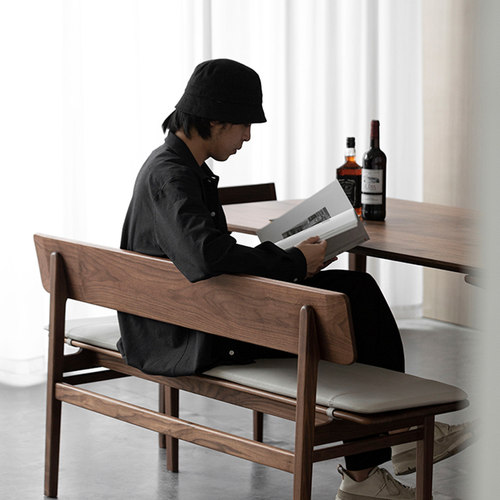 致家家居实木长条凳餐椅家用