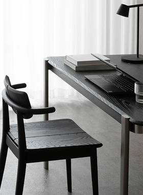 Hug餐椅*2张 致家家居 |北欧餐桌椅子家用现代简约靠背椅实木餐椅