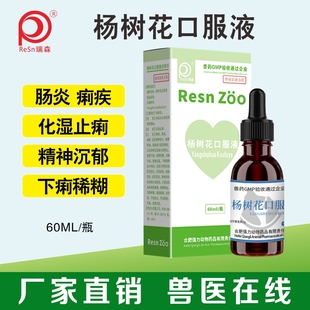 杨树花口服液中药拉稀便血呕吐宠物狗犬猫肠炎腹泻兽药宠物药品兽
