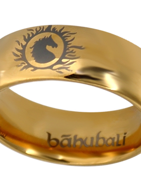 印度巴霍巴利王传奇潮男士金戒指