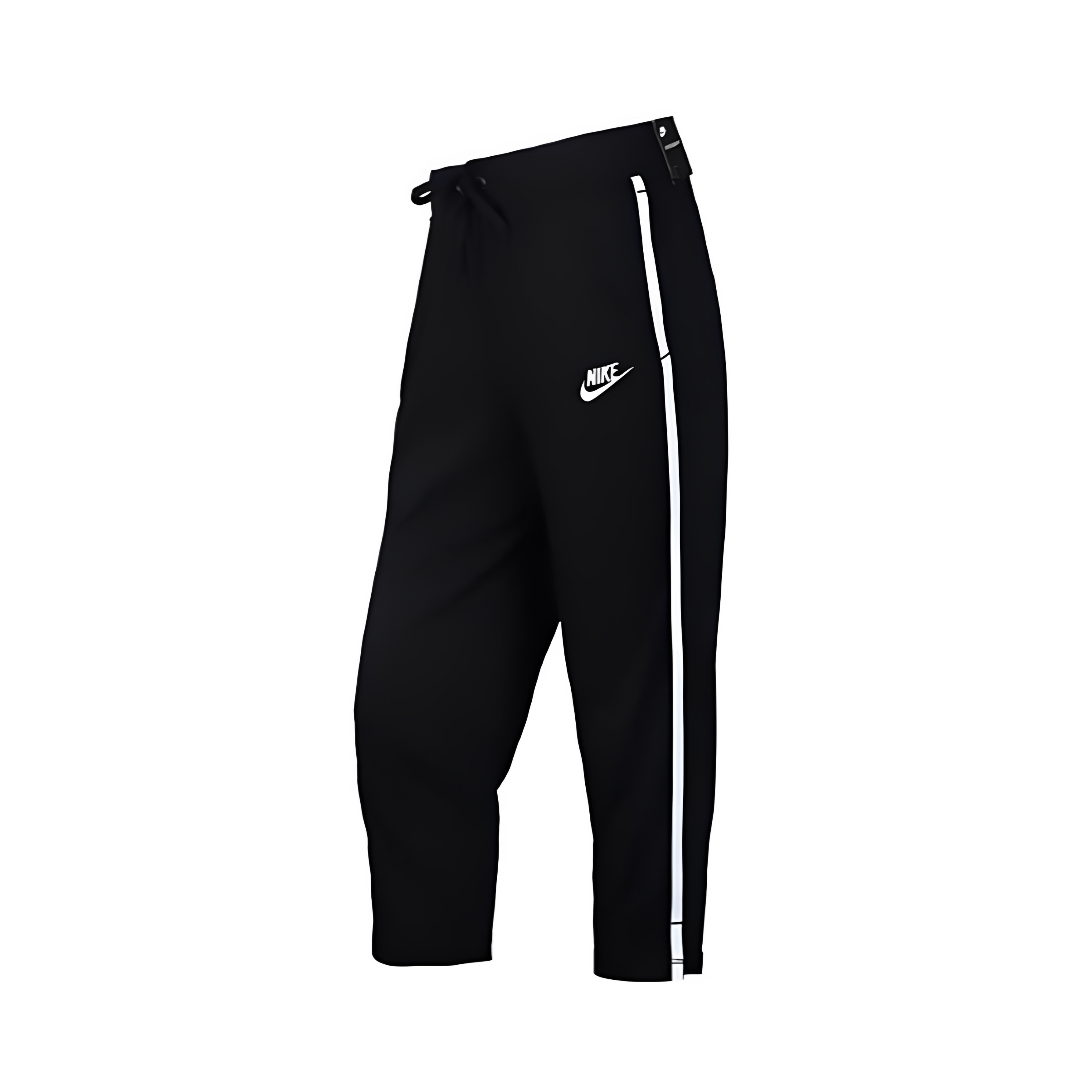 Nike 复古休闲运动直筒七分针织运动裤 女款 黑色AR3753-010