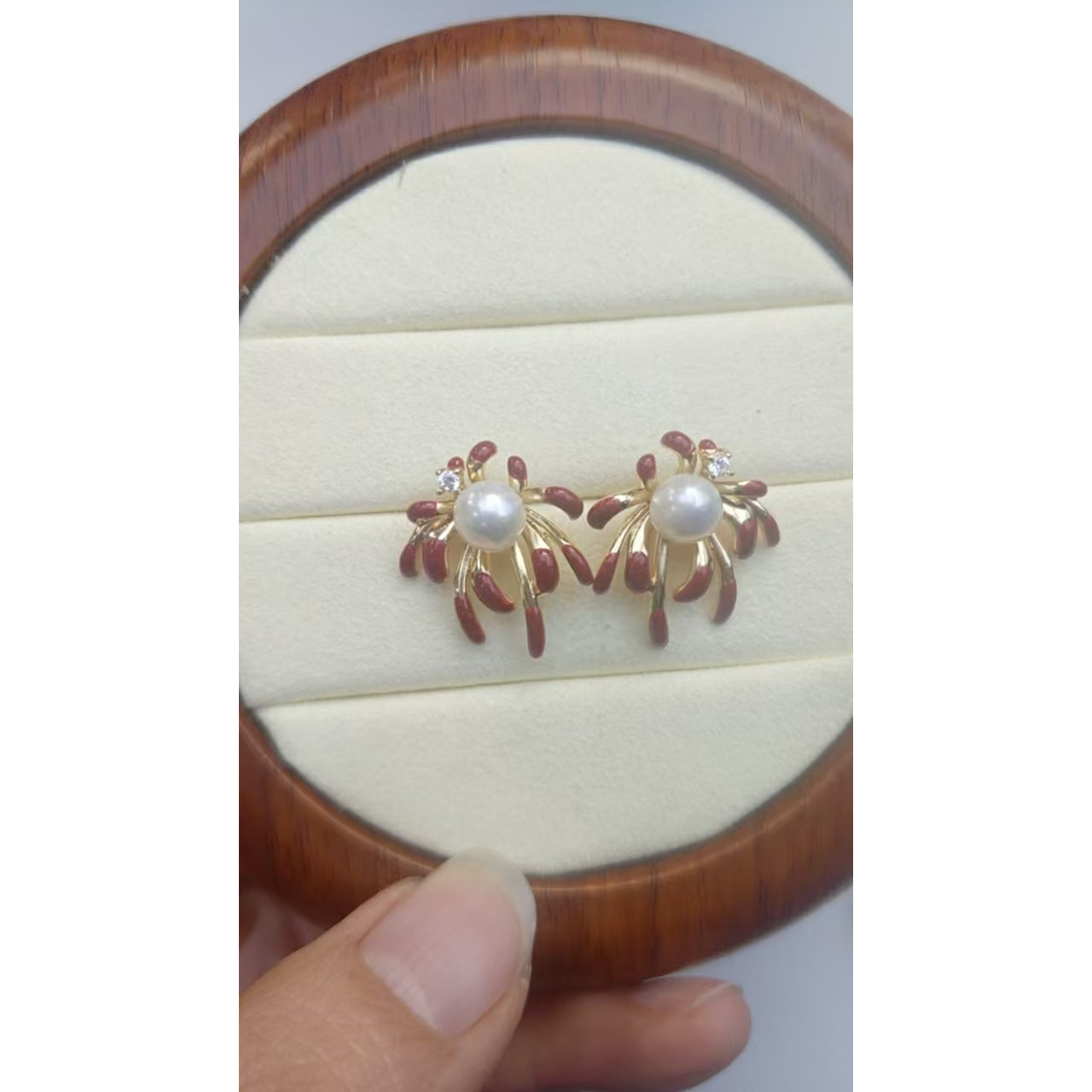 合金 6-7mm烟花淡水珍珠耳钉 ED2389,珠宝/钻石/翡翠,颈饰,淘宝优惠券,粉丝福利购,淘宝优惠卷