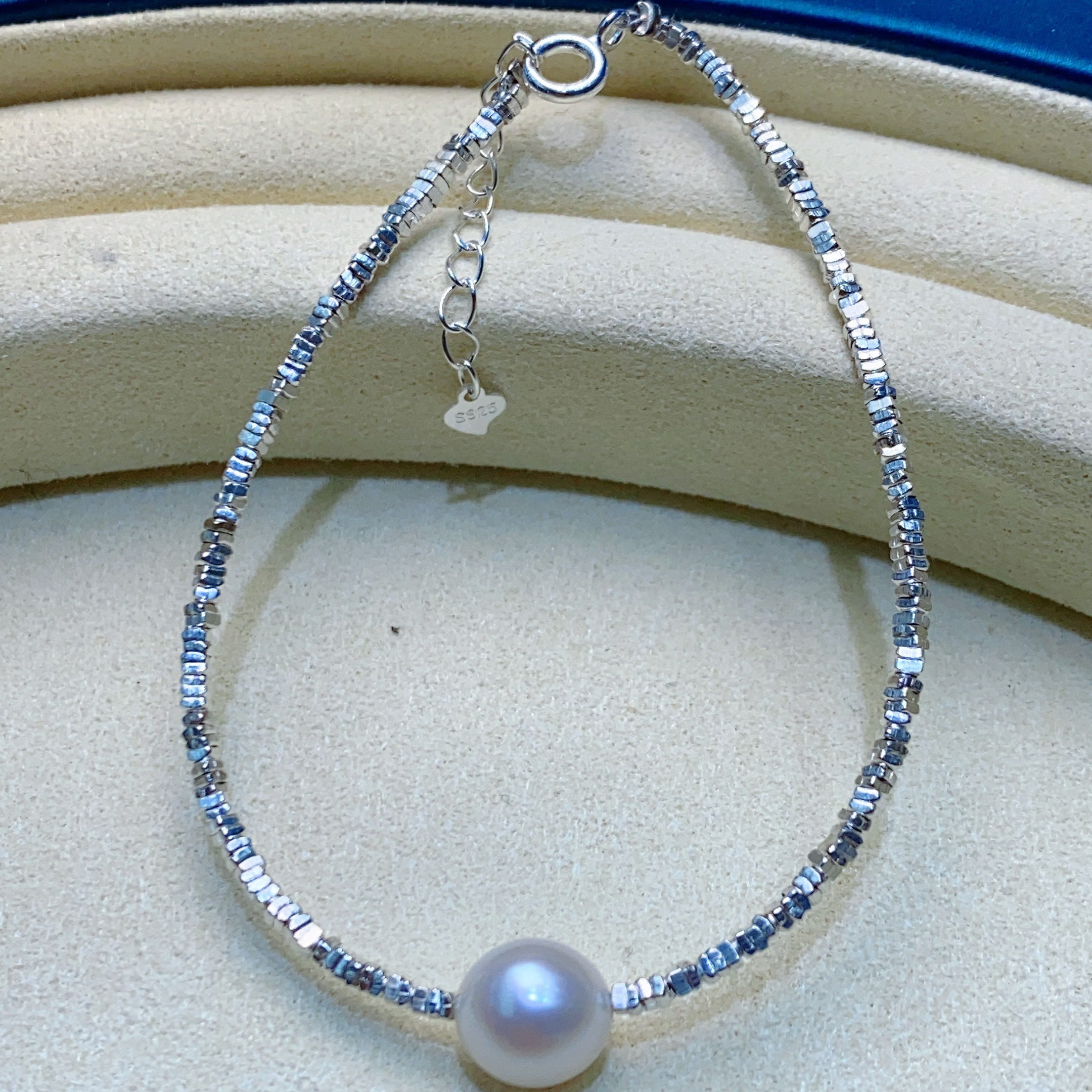 8.5-9mm淡水珍珠碎银子手链 SL1130,珠宝/钻石/翡翠,手饰,淘宝优惠券,粉丝福利购,淘宝优惠卷