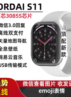 众戴S11智能版蓝牙手表全天候AMOLED屏幕双离线支付32G大内存46mm