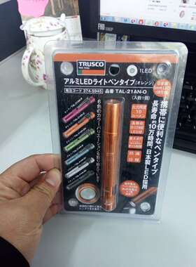 日本中山便携手电筒LED手电筒374-5945 TAL-21AN-0集光镜头手电筒