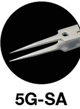 日本TRUSCO中山镊子5G-SA耐酸耐磁性328-9001长度110mm前端细型