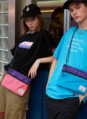 潮牌日系小挎包女单肩斜挎包轻薄小挂包街头潮流ins嘻哈蹦迪包男