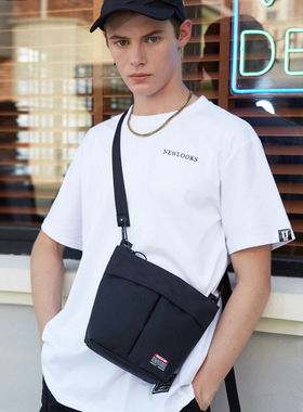 潮牌斜挎包男包单肩小包街头潮流个性机能ins嘻哈蹦迪包休闲背包