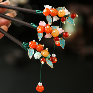 超仙爆款发簪高级简约冷清汉服头饰复古发饰古风发簪流苏簪子古代