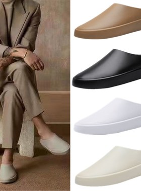 FearOf God FOG一脚蹬厚底拖鞋男户外踩屎感夏季情侣包头网红凉鞋