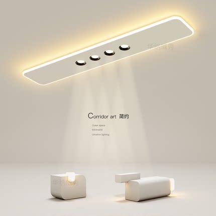 创意过道灯走廊简约现代led吸顶灯长条客厅卧室玄关楼梯中山灯具