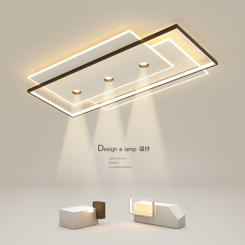 简约现代无主灯客厅吸顶灯