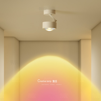 夕阳灯简约现代led吸顶灯客厅卧室氛围灯阳台灯玄关楼梯过道灯具
