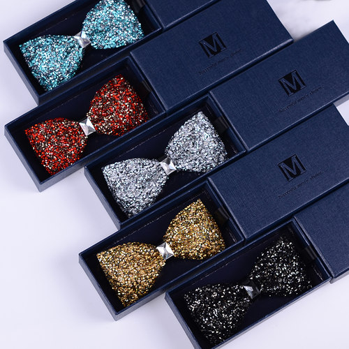 金色黑色儿童蝴蝶结领结