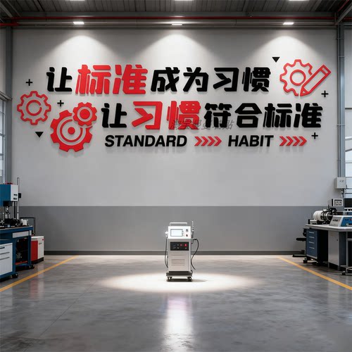 工厂车间文化墙安全生产标语墙贴办公室墙面装饰品形象激励志布置