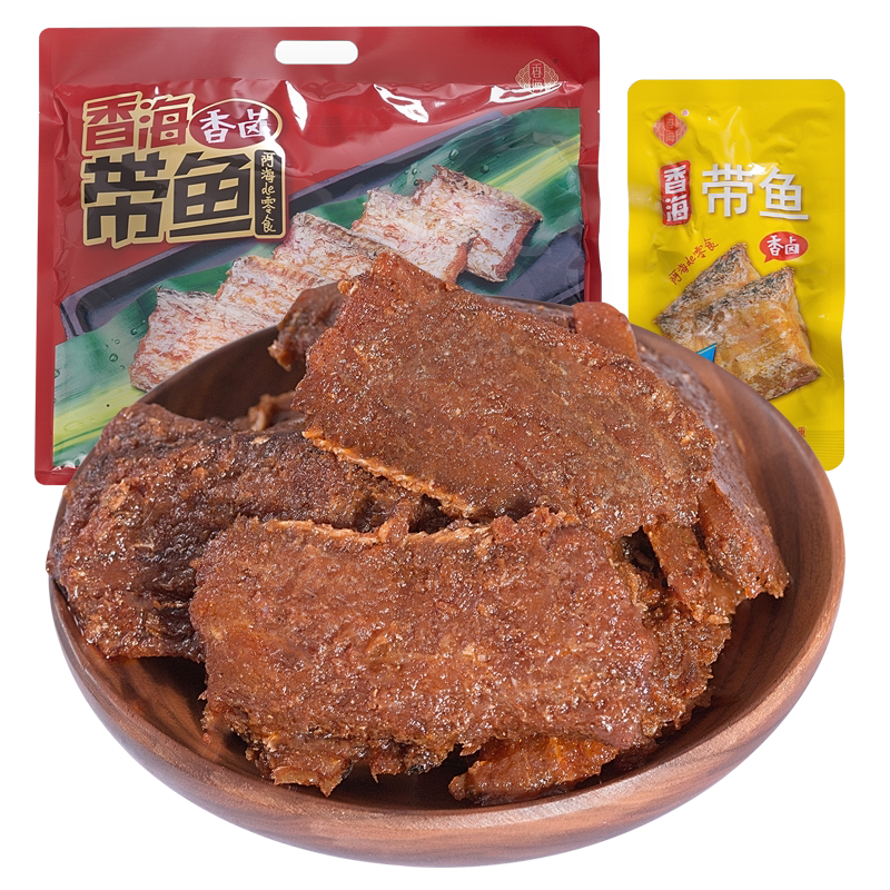 香海东海带鱼酥舟山即食海鲜零食香卤风味休闲小吃分享装235g