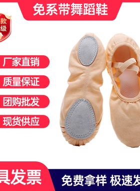 粉色舞蹈鞋儿童女软底女童专业练功鞋男童瑜伽形体猫爪中国跳舞鞋