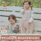 抑菌宝宝外穿裤 夹丝发热保暖连体长裤 子 秋冬季 乖奇熊婴幼儿背带裤
